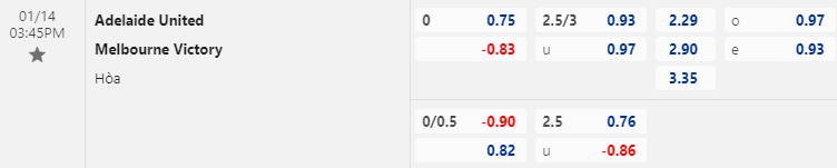 Nhận định bóng đá Adelaide United vs Melbourne Victory, 15h45 ngày 14/1: VĐQG Úc
