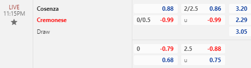 Nhận định bóng đá Cosenza vs Cremonese, 23h15 ngày 26/09: Hạng 2 Italia