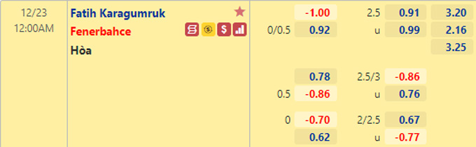 Nhận định bóng đá Fatih Karagumruk vs Fenerbahce, 0h00 ngày 23/12: VĐQG Thổ Nhĩ Kỳ